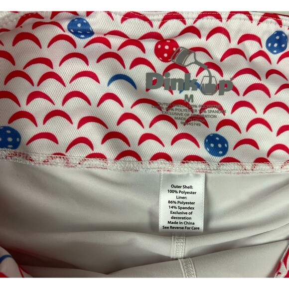 Dink Up Pickleball Skort Size M Print Athletic Pull-on w UPF50+ Golf - Picture 5 of 6